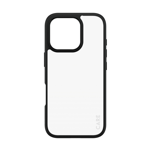 CARE Urban Combat Case for Apple iPhone 16 Pro Smartphone - Black, Transparent - Drop Resistant, Yellowing Resistant, Crus
