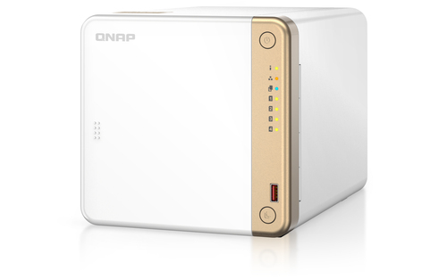 QNAP Turbo NAS TS-462-4G 4 x Total Bays SAN/NAS Storage System - 4 GB Flash Memory Capacity Celeron N4505 Dual-core (2 Cor