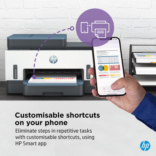 HP 7306 Smart Tank Inkjet Multifunction Printer - Copier/Printer/Scanner - 4800 x 1200 dpi Print
