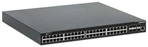 Intellinet 48 Ports Manageable Ethernet Switch - Gigabit Ethernet - 10/100/1000Base-T, 10GBase-X - 3 Layer Supported - 900