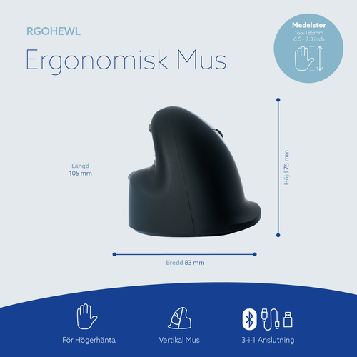 R-Go Tools Tastatur R-Go Numpad Break, ergonomischer Ziffernblock mit Pausensoftware, bluetooth, weiß. Geräteschnittstelle