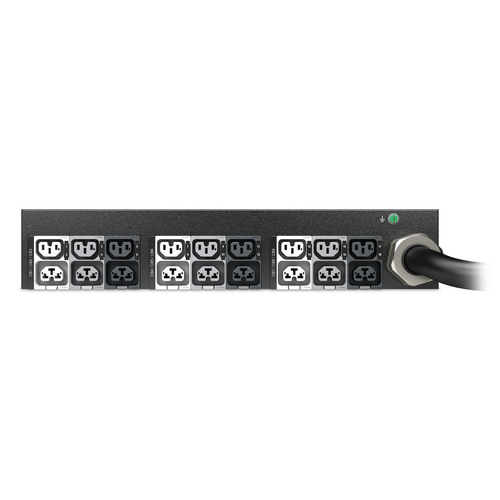 APC NetShelter PDU - Medido, Comutado - 60 A - 415 V CA Entrada - 415 V CA Saída - 2U - 3 m Comprimento do fio - Horizonta