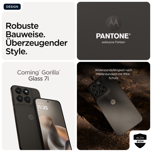 Motorola Mobility moto g77 256 GB Smartphone - 17,2 cm (6,8 Zoll) 1.5K 1272 x 2772 - Octa-Core (Cortex A76Dual-Core 2,50 G