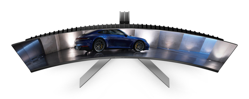 AOC AGON PRO PD49 49" Class Dual Quad HD (DQHD) Ecrã curvo Monitor OLED para jogos - 32:9 - Prata, preto texturizado - 124