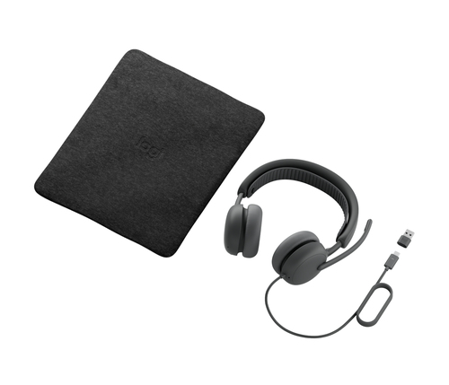 Logitech Zone Wired 2 Kabel Kopfbügel Stereo Headset - Graphit - Microsoft-Teams-Zertifizierung - Binaural - Ohrumschließe