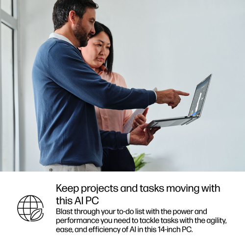 HP EliteBook 6 G1i 35.6 cm (14") Notebook - WUXGA - Intel Core Ultra 5 225U - 16 GB - 512 GB SSD - Pike Silver Aluminum - 