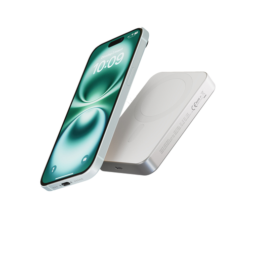 OtterBox Power Bank - White - For Qi2-enabled Device, Smartphone, MagSafe-enabled Device - 10000 mAh - 15 W - Qi2 Certifie