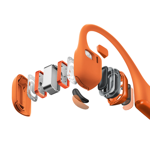 Shokz OpenRun Pro 2 Kabellos Nackenbügel, Über das Ohr Stereo Ohrhörerset - Orange - Binaural - Offen - 20 Hz bis 20 kHz F