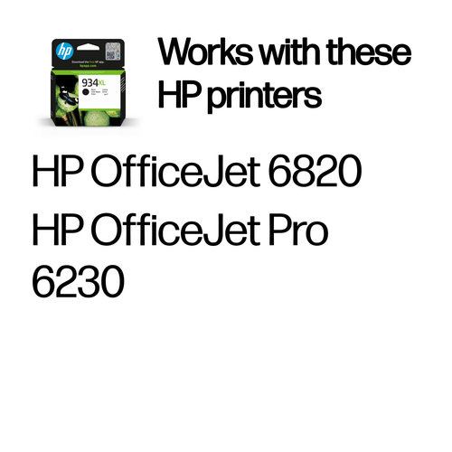 HP 934XL Original Alto Yield Jato de tinta Tinteiro - Preto - 1 / Pack