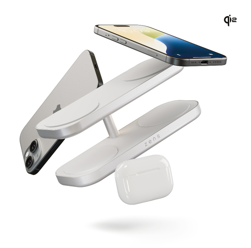 OtterBox Induction Charger - White - For iPhone, Qi-enabled Device - Input connectors: USB - MagSafe Technology, Magnetic