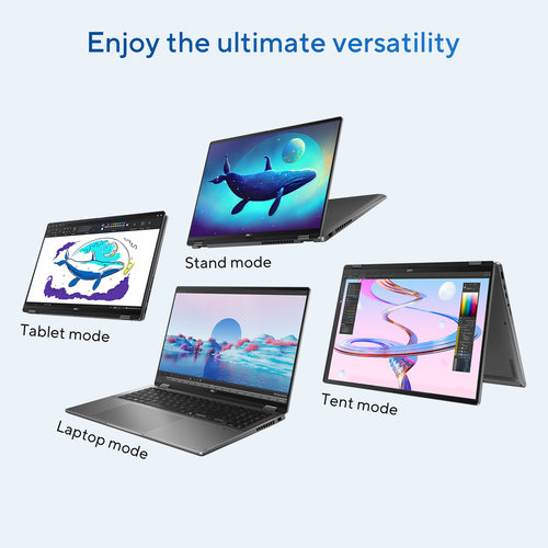 ASUS Vivobook 16 Flip TP3607SA-SI131W. Product type: Hybrid (2-in-1), Form factor: Convertible (Folder). Processor family: