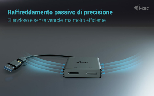 Adattatore video i-tec - 4096 x 2160 Supported - Nero
