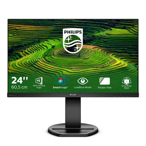 Philips B Line LCD monitor 241B8QJEB/00. Display diagonal: 60.5 cm (23.8"), Display resolution: 1920 x 1080 pixels, HD typ