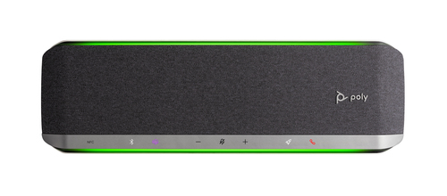 Poly Sync 60 Wired/Wireless Bluetooth Speakerphone - Microsoft Teams - Silver - 6 x Bi-directional Microphone(s) - 50 mm S