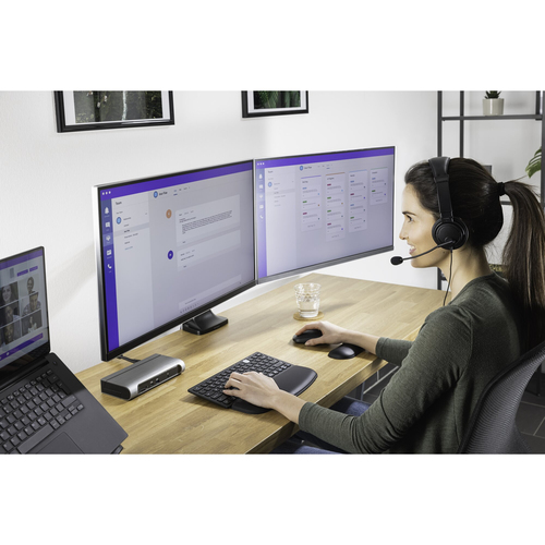 Kensington Kabel Kopfbügel Stereo Headset - Binaural - Ohrumschließend - Geräuschunterdrückung Mikrophon - Host-Schnittste
