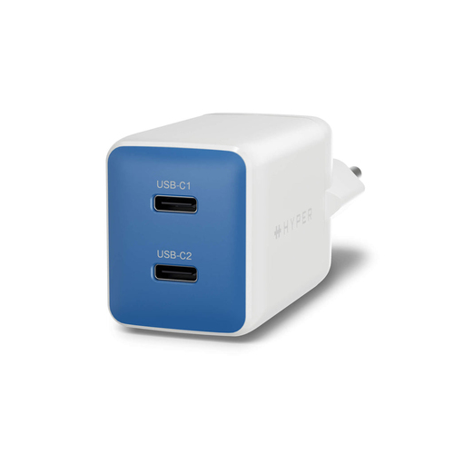 Hyper HyperJuice 45 W AC Adapter - Universal Adapter - For iPhone, iPad Air - Blue