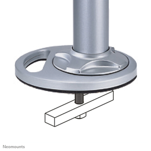 Neomounts FPMA-D9GROMMET Desk grommet mount. Product colour: Silver, Housing material: Steel, Mounting type: Desk. Weight: