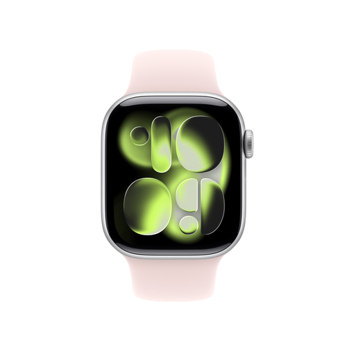 Apple Einstellbar Smartwatch-Band - Medium (M)/Large (L) - Pin & Tuck Aufsatz - Pink - Fluorelastomer