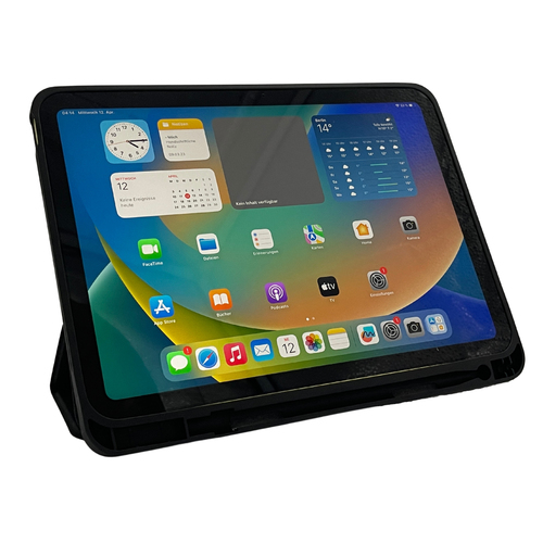 DEQSTER Slim Case Tasche für 27,7 cm (10,9 Zoll) Apple iPad (10. Generation) Tablet - Schwarz - MicroFiber, Polyurethan, T