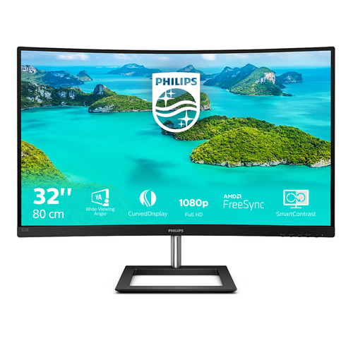 Philips E Line 322E1C/00. Display diagonal: 80 cm (31.5"), Display resolution: 1920 x 1080 pixels, HD type: Full HD, Displ