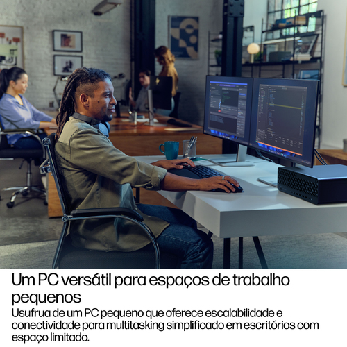 HP EliteDesk 8 G1i Computador secretária - Intel Core Ultra 7 2ª geração 265 - Tecnologia vPro - 16 GB - 1 TB PCI Express 