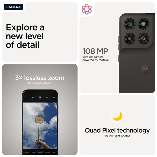Motorola Mobility moto g77 256 GB Smartphone - 17,2 cm (6,8 Zoll) 1.5K 1272 x 2772 - Octa-Core (Cortex A76Dual-Core 2,50 G