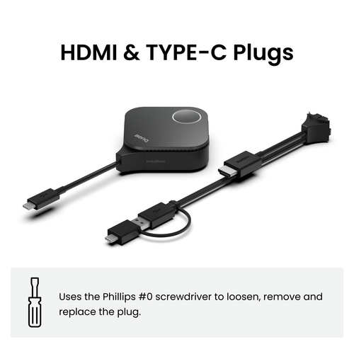 BenQ InstaShow WDC15. Formfaktor: Desktop, Produktfarbe: Schwarz, Gehäusematerial: Acrylnitril-Butadien-Styrol (ABS), Eise