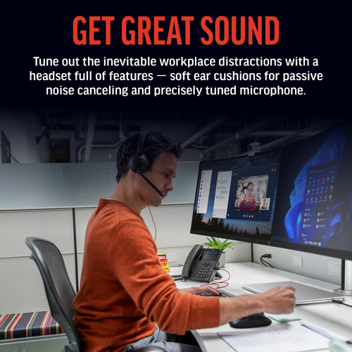 HP Poly Blackwire 5210 Monaural USB-C Headset +3.5mm Plug +USB-C/A Adapter. Product type: Headset. Connectivity technology