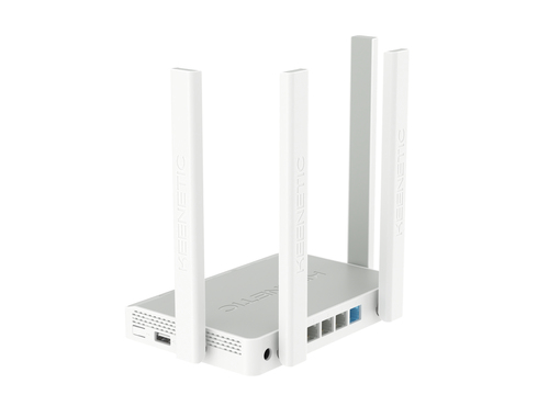 Keenetic Skipper AC1200 Mesh Wi-Fi 5 Router with a 4-Port Gigabit Smart Switch and USB Port. WAN connection type: RJ-45, W