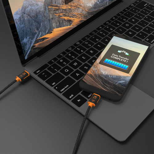 j5create JUCX25L18-N 1,80 m USB-C Datentransferkabel - 1 / Pack - Cable for Tablet, Smartphone, Notebook, Desktop-Computer