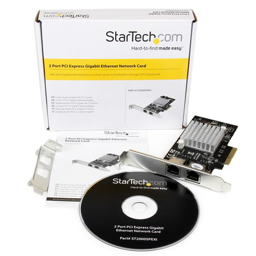 StarTech.com Gigabit Ethernet Card for Computer - 10/100/1000Base-T - Plug-in Card - PCI Express x4 - 8 Gbit/s Data Transf