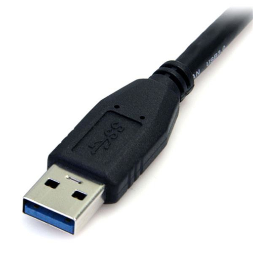 StarTech.com 0.5m (1.5ft) Black SuperSpeed USB 3.0 (5Gbps) Cable A to Micro B - M/M - Connect a USB 3.0 Micro USB external
