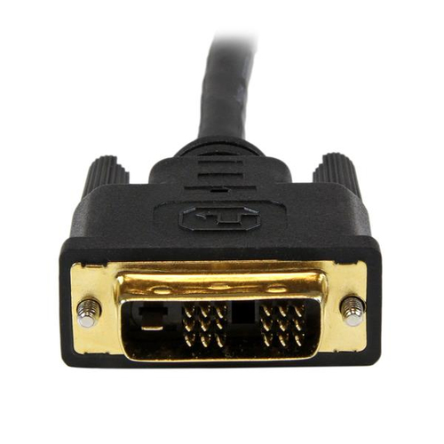 StarTech.com 1.5m (5 ft.)HDMI to DVI-D Cable - HDMI to DVI Adapter / Converter Cable - 1x DVI-D Male 1x HDMI Male - Black 