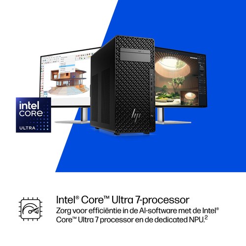 HP Z2 G1i. Processor family: Intel Core Ultra 7, Processor model: 265. Internal memory: 16 GB, Internal memory type: DDR5-