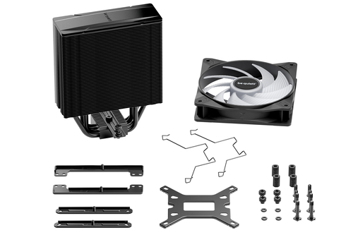 be quiet! Pure Rock 3 LX BK040 Kühllüfter - 4 x Heat Pipe(s) - 2000 U/Min - Rillenlager - Compatible Intel Socket: Socket 