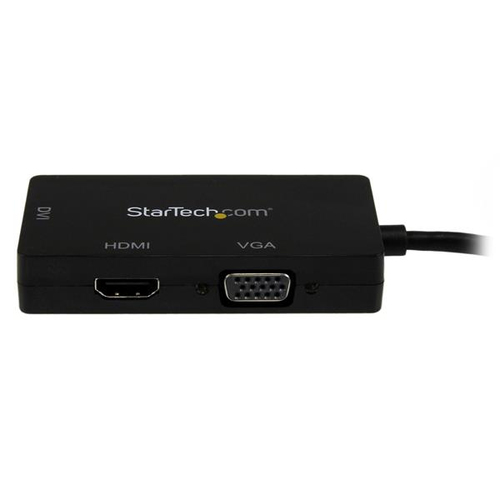 StarTech.com Mini DisplayPort Adapter - 3-in-1 - 1080p - Monitor Adapter - Mini DP to HDMI / VGA / DVI Adapter Hub - 1 x 2