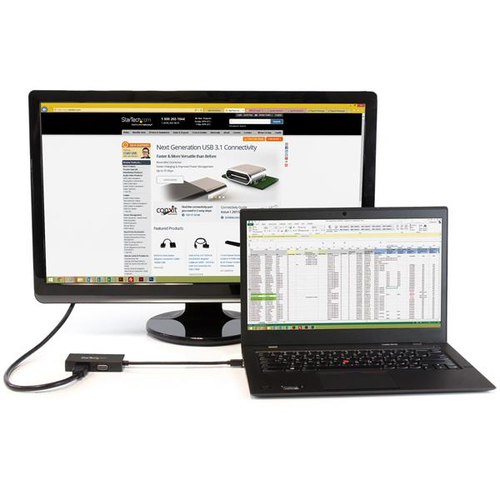 StarTech.com Mini DisplayPort Adapter - 3-in-1 - 1080p - Monitor Adapter - Mini DP to HDMI / VGA / DVI Adapter Hub - 1 x 2