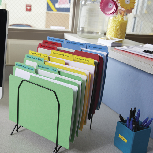 Mehrzwecketikett Dymo 45018 - 12 mm Breite - Rechteck - Thermotransfer - Glänzend - Gelb, Schwarz - Plastik