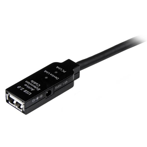 StarTech.com 10m, USB2.0 - USB2.0. Kabellänge: 10 m. Anschluss 1: USB A, Anschluss 2: USB A, USB-Version: USB 2.0, Stecker