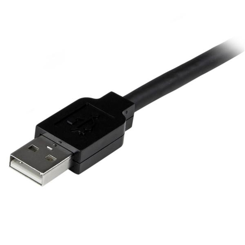 StarTech.com 10m, USB2.0 - USB2.0. Kabellänge: 10 m. Anschluss 1: USB A, Anschluss 2: USB A, USB-Version: USB 2.0, Stecker