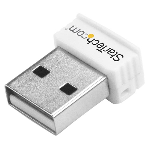 StarTech.com USB Wireless Mini Lan Adapter 150Mbps - WiFi USB Mini WLAN Adapter 802.11n/g - Weiß - USB - 150 Mbit/s - 2,40