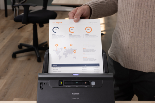 Canon imageFORMULA DR-C240 Document Scanner, duplex, scan to email | Ingram Micro