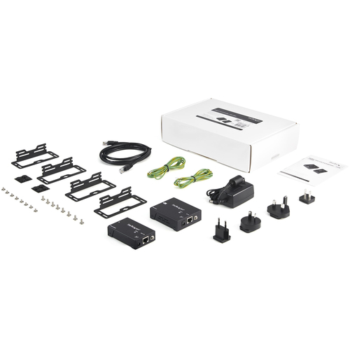 StarTech.com Video Extender Receiver - Wired - TAA Compliant - 1 Input Device - 1 Output Device - 100.58 m Range - 2 x Net