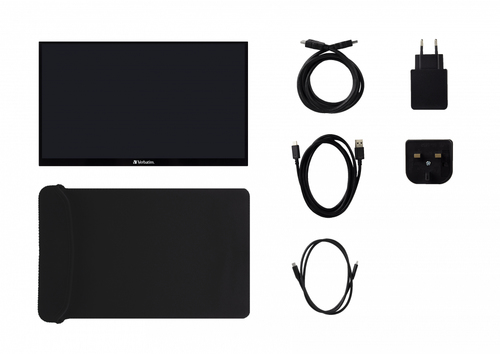 Monitor LED touchscreen Verbatim PMT-15 - 406,4 mm (16") Classe - 16:9 - 6 ms - 39,6 cm (15,6") Viewable - Capacità - 10 P