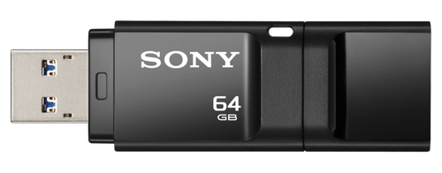 Sony Micro Vault USM64X 64 GB USB 3.0 Flash Drive - Black - 5 Year Warranty