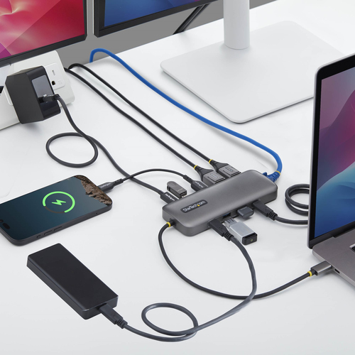 StarTech.com 189B-USBC-MULTIPORT. Übertragungstechnik: Kabelgebunden, Hostschnittstelle: USB 3.2 Gen 1 (3.1 Gen 1) Type-C,
