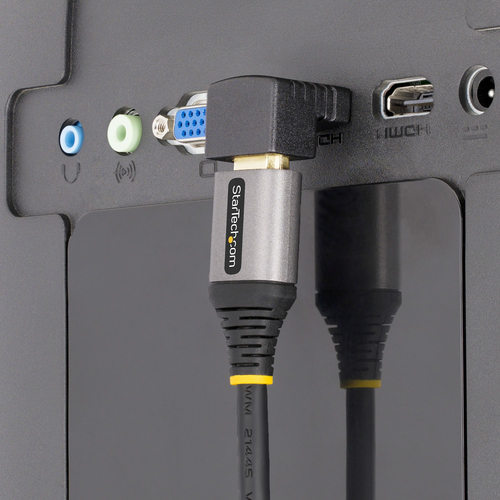 StarTech.com Adaptateur HDMI 2.0 à Angle Vertical, M/F, Économiseur de Port HDMI Vertical, 4K60Hz, Extension Coudé pour HD