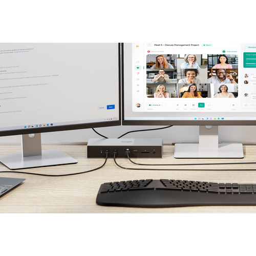 Kensington SD5000T5 Thunderbolt 5 Docking Station für Monitor, Workstation, Notebook - Ladefunktion - Speicherkartenleser 
