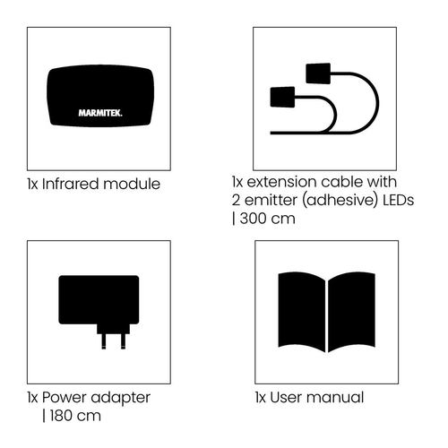 INVISIBLE CONTROL 2 INFRARED EXTENDER LED EMITTERS 2 DEVICES
