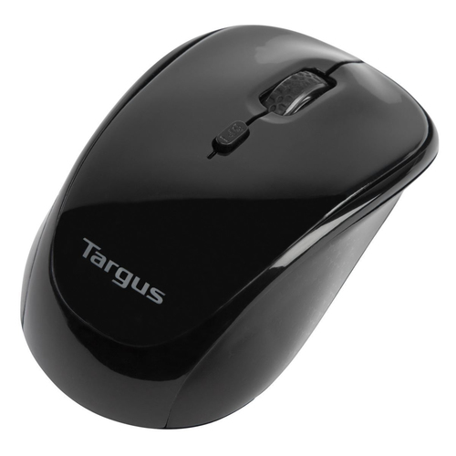 Targus AMW50EU Mouse - Radio Frequency - USB - Optical/BlueTrace - Black - Wireless - 10.06 m - 2.40 GHz - Scroll Wheel - 